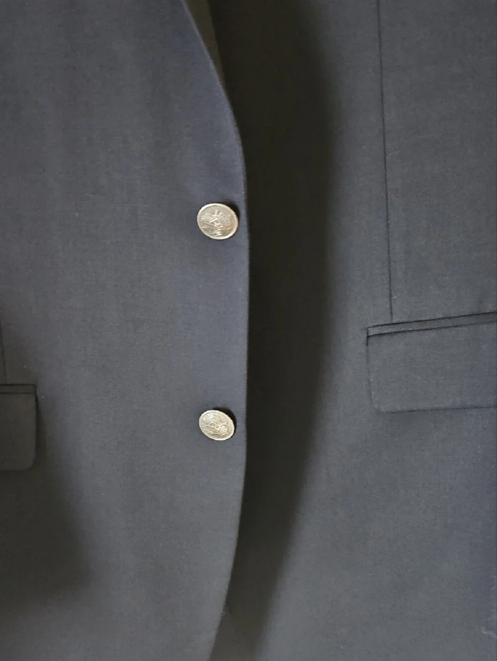Men's Navy Blazer - Classic Single-Breasted
